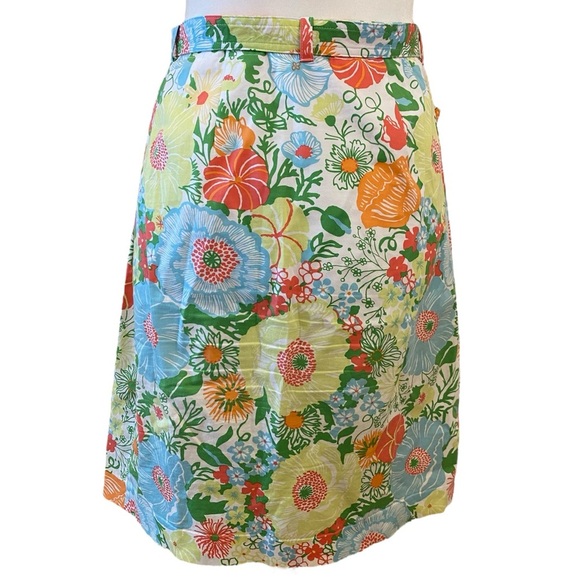 Talbots Spring Time Floral Cotton Skirt - Picture 3 of 6